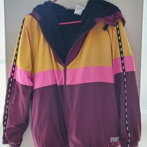 Pink windbreaker jacket!